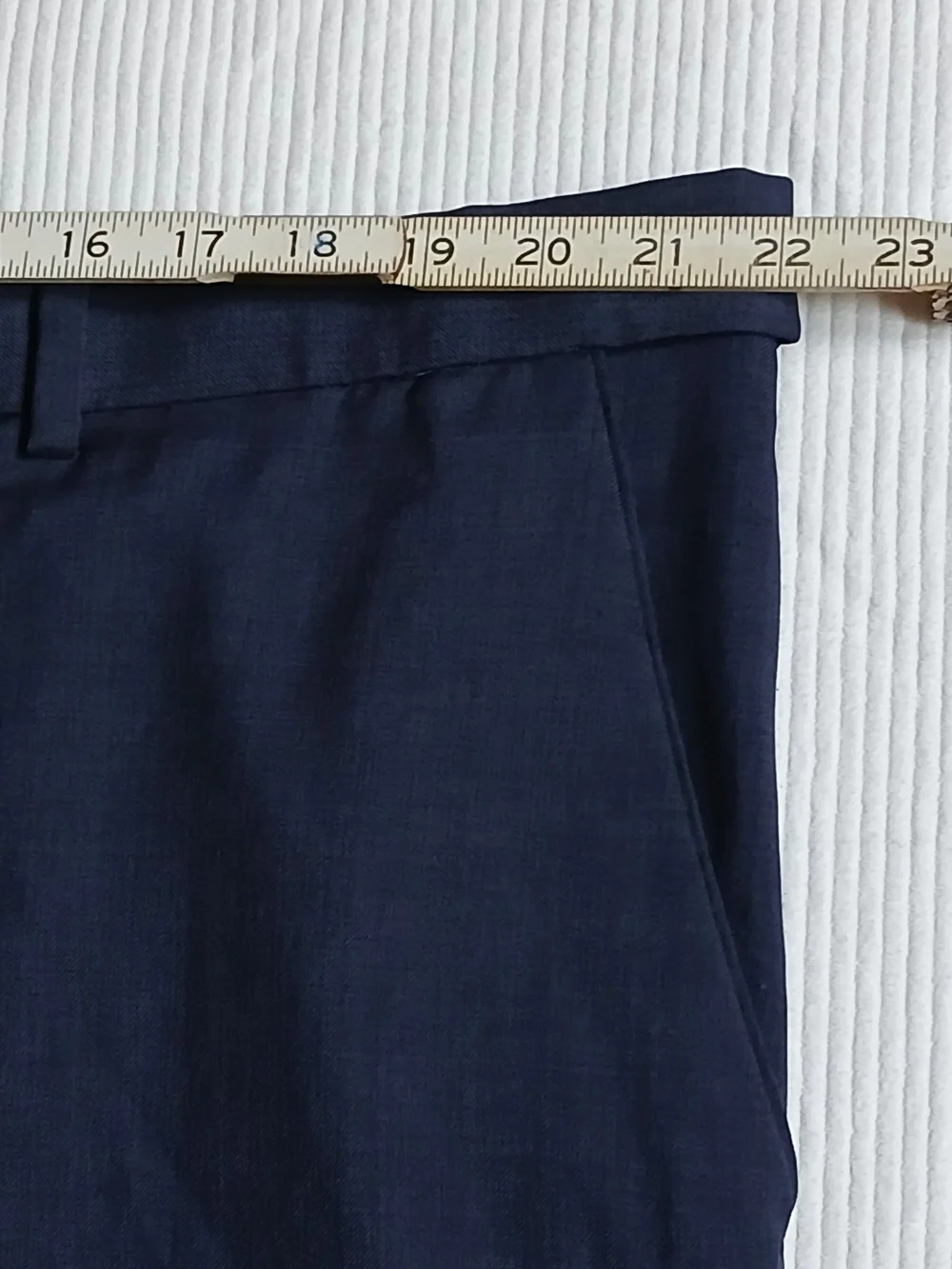 Croft And Barrow Mens Classic Fit No Iron Blue Dress Pants 42x29 Flat Front NWOT